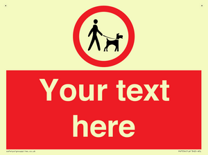 Custom Road regulatory dogs on leads